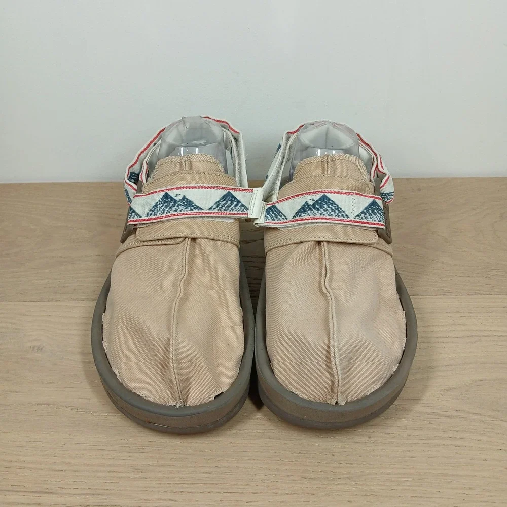 Reebok Beatnik Sandals Mens 9 Beige Textile Earth Outdoor Gorpcore Slingback